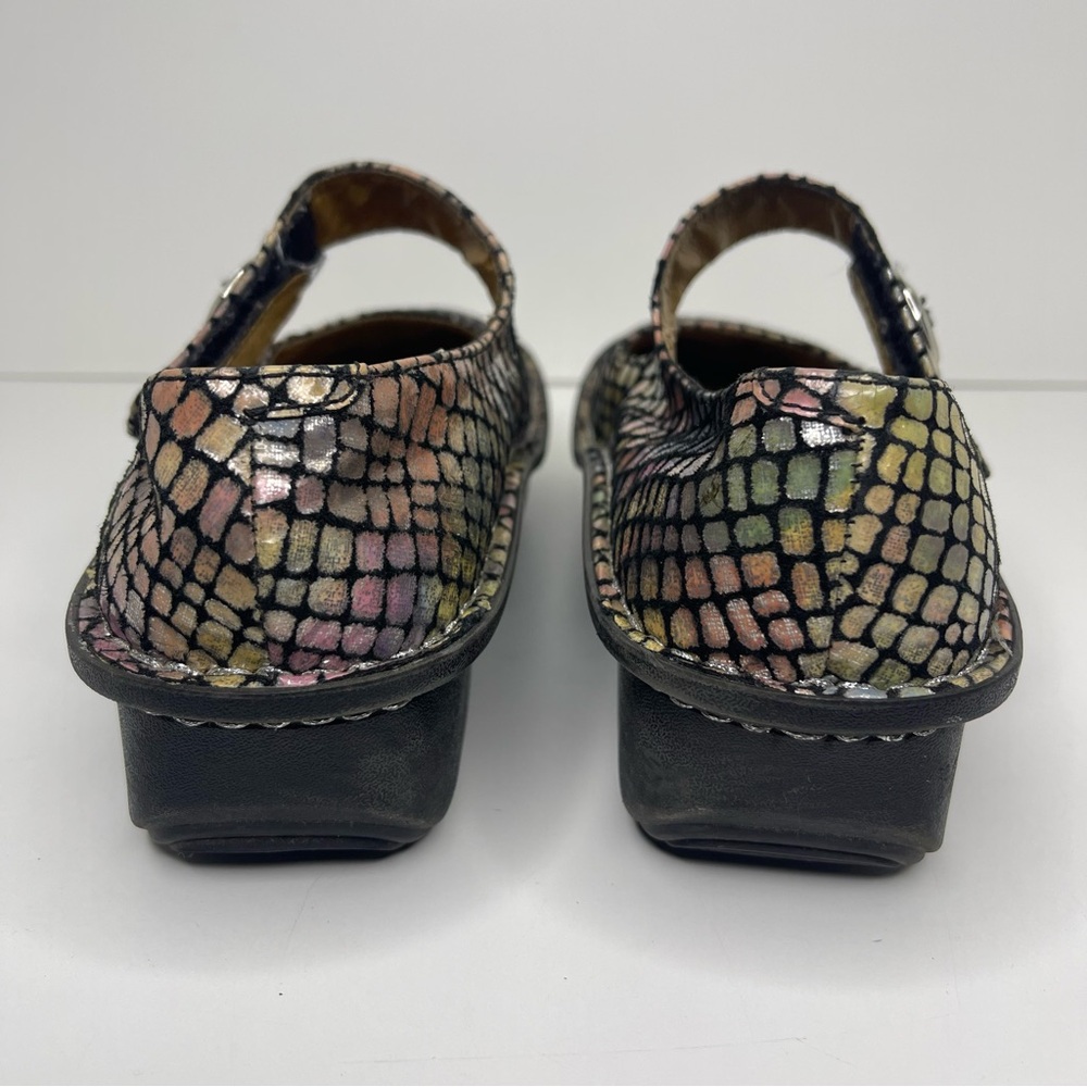Alegria Women’s EU36 US 5-5.5 Mary Jane Comfort Nursing Shoes Rainbow Metallic - Picture 3 of 12